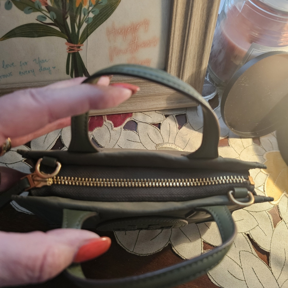 Tory Burch• Mini ELLA Tote Bag. In "PALM LEAF" EUC 💯Authentic - Picture 6 of 11